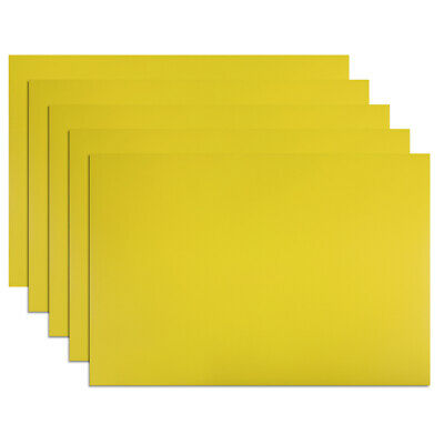 5 Pcs Dry Erase  Magnetic Strip 11.7" X 8" Labels Stickers Yellow