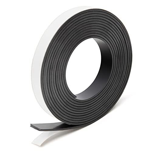 Flexible Magnetic Strip - 1 Inch X 10 Feet Magnetic Tape With Strong Self Adh...