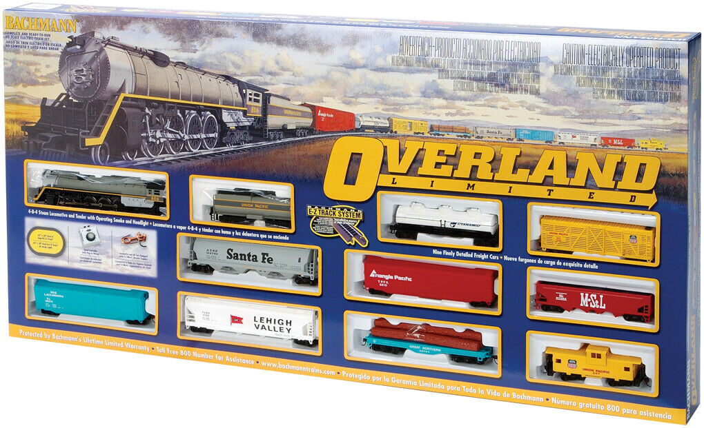 Bachmann Ho Scale 00614 Overland Limited Train Set New In Box