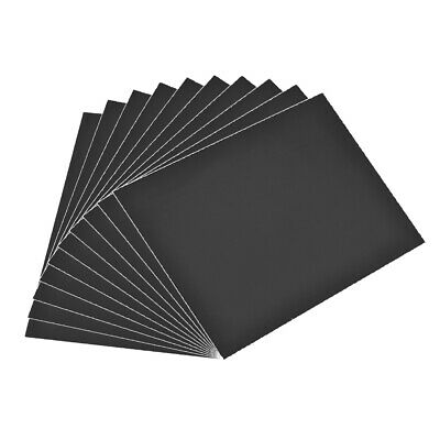 A4 Plain Magnet Sheets With Adhesive For Light Weight Items 15 Mil Black 10pcs